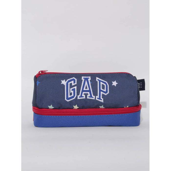 Пенал с двойным отсеком с логотипом Gap цвет: Синий