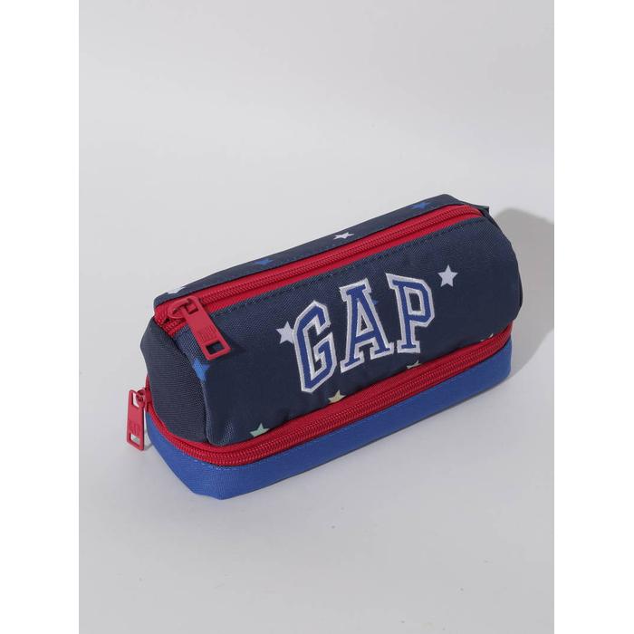 Пенал с двойным отсеком с логотипом Gap цвет: Синий