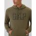 Gap Logo Fransız Havlu Kumaş Sweatshirt цвет: Хаки
