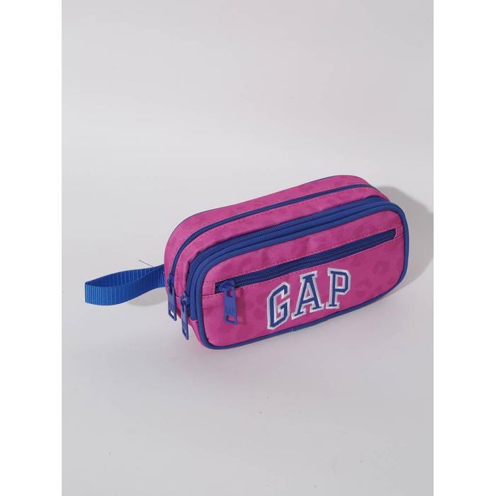 Пенал с логотипом Gap с 3 отсеками цвет: Розовый