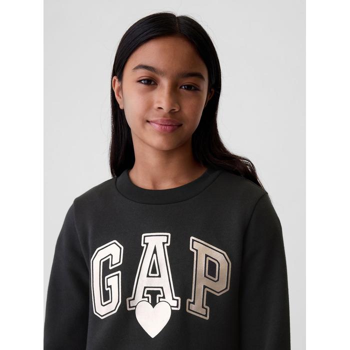Gap Logo Fleece Sweatshirt цвет: Чёрный