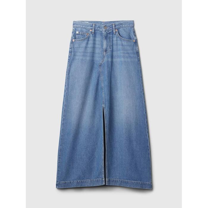 UltraSoft Denim Midi Etek цвет: Голубой
