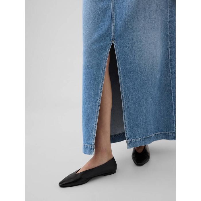 UltraSoft Denim Midi Etek цвет: Голубой