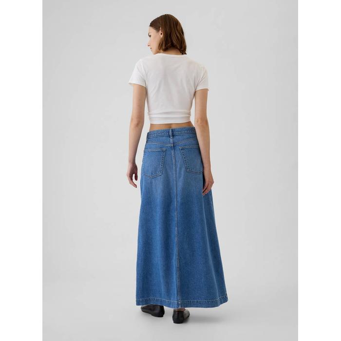 UltraSoft Denim Midi Etek цвет: Голубой