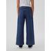 High Rise Stride Wide-Leg Ankle Jean Pantolon цвет: Синий