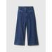 High Rise Stride Wide-Leg Ankle Jean Pantolon цвет: Синий