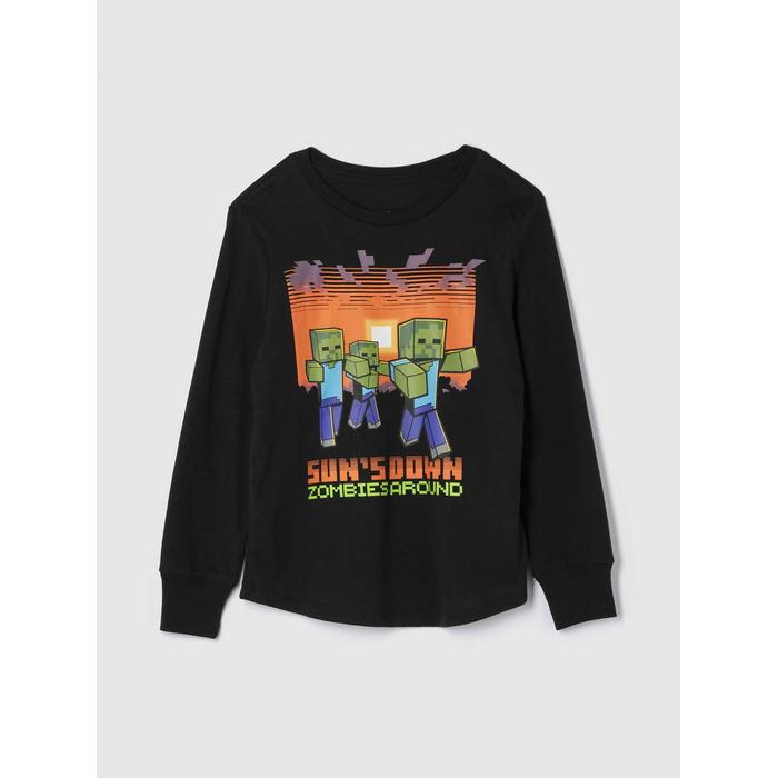 Minecraft Grafikli T-Shirt цвет: Чёрный