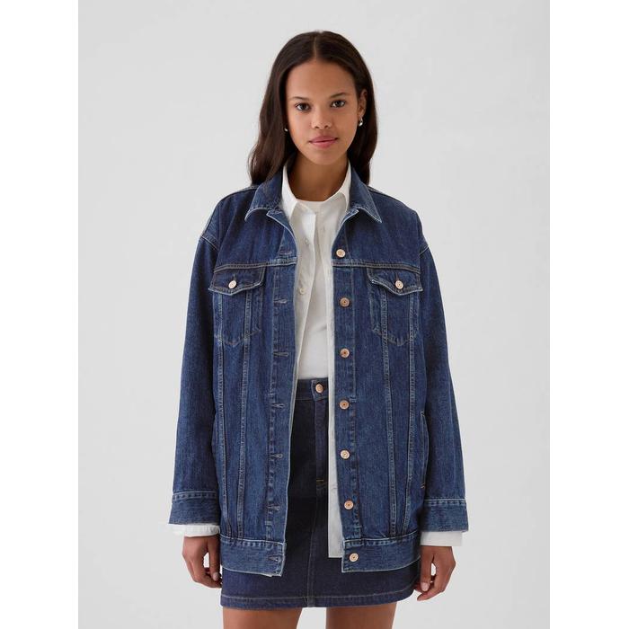 Oversized Icon Denim Ceket цвет: Голубой