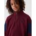 Gap Logo Yarım Fermuarlı Pullover Sweatshirt цвет: Красный