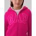 Gap Logo Fermuarlı Sherpa Sweatshirt цвет: Розовый