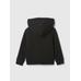 Gap Logo Fermuarlı Fleece Sherpa Sweatshirt цвет: Чёрный