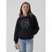 Gap Logo Varsity Sweatshirt цвет: Чёрный