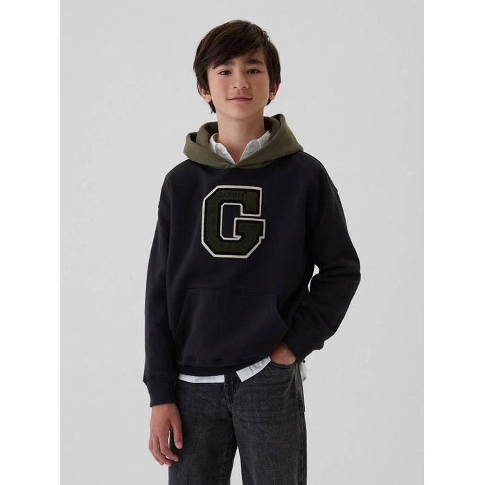 Gap Logo Varsity Sweatshirt цвет: Чёрный