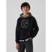 Gap Logo Varsity Sweatshirt цвет: Чёрный