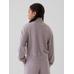 Vintage Soft Yarım Fermuarlı Crop Pullover Sweatshirt цвет: Фиолетовый
