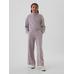 Vintage Soft Yarım Fermuarlı Crop Pullover Sweatshirt цвет: Фиолетовый