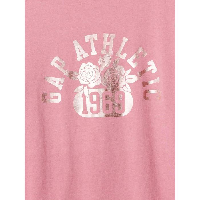 Gap Logo Relaxed T-Shirt цвет: Розовый