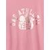 Gap Logo Relaxed T-Shirt цвет: Розовый