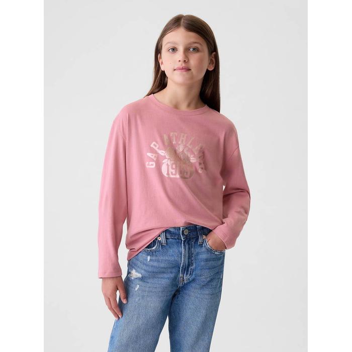 Gap Logo Relaxed T-Shirt цвет: Розовый