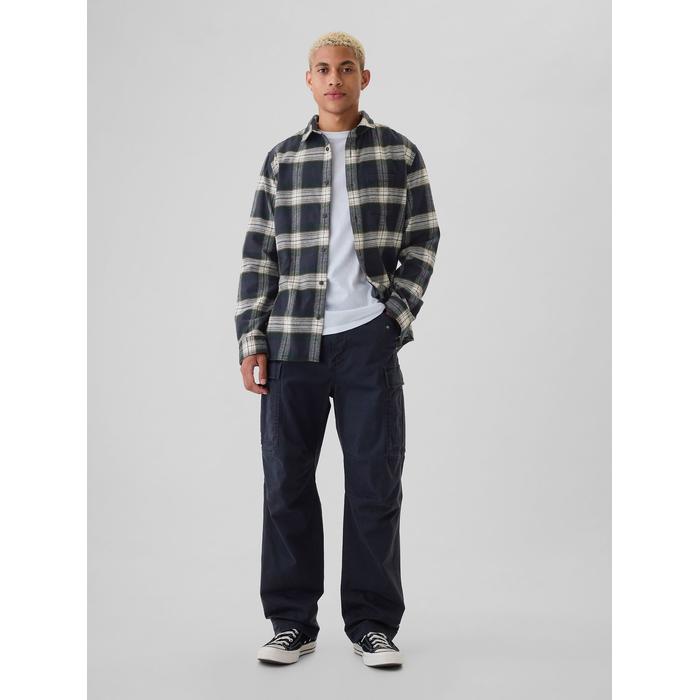 Organik Pamuk Flannel Gömlek цвет: Синий