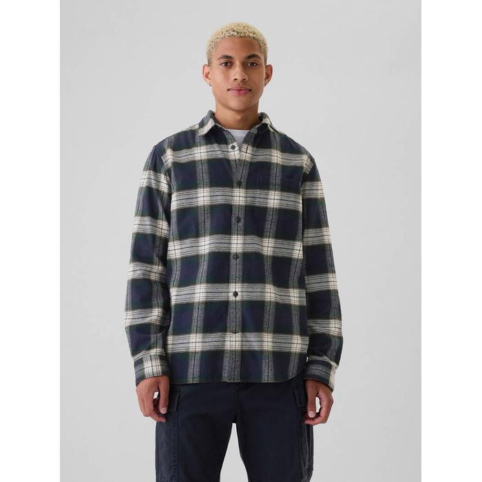 Organik Pamuk Flannel Gömlek цвет: Синий