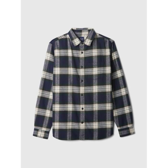 Organik Pamuk Flannel Gömlek цвет: Синий