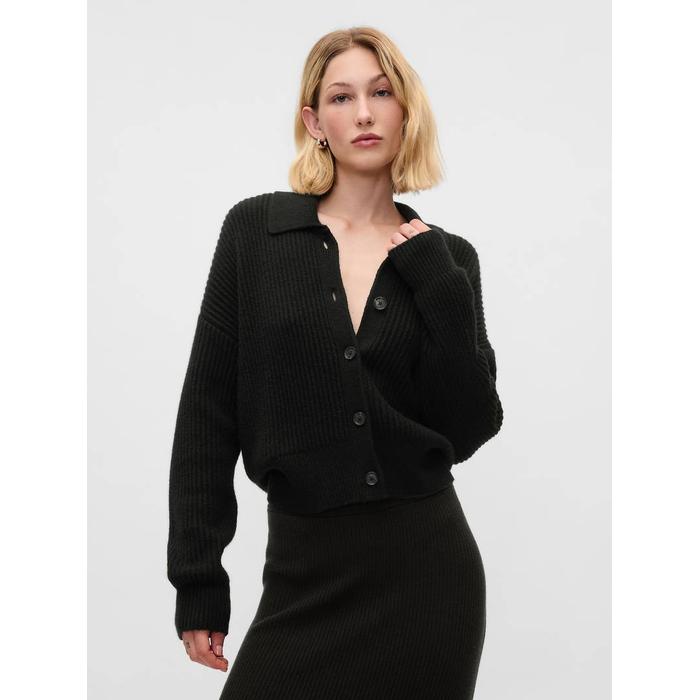 CashSoft Relaxed Rib Hırka цвет: Чёрный