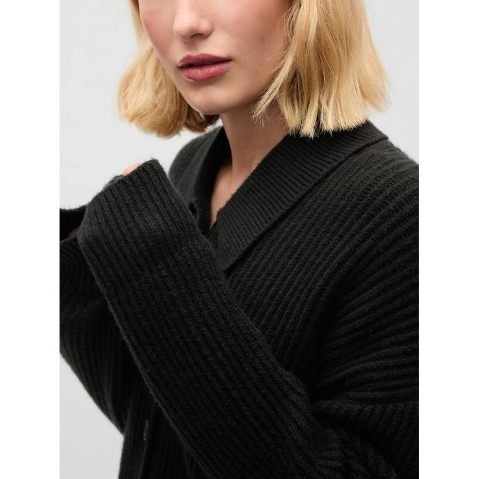 CashSoft Relaxed Rib Hırka цвет: Чёрный