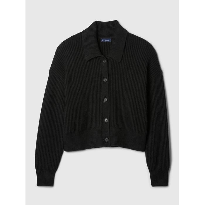 CashSoft Relaxed Rib Hırka цвет: Чёрный