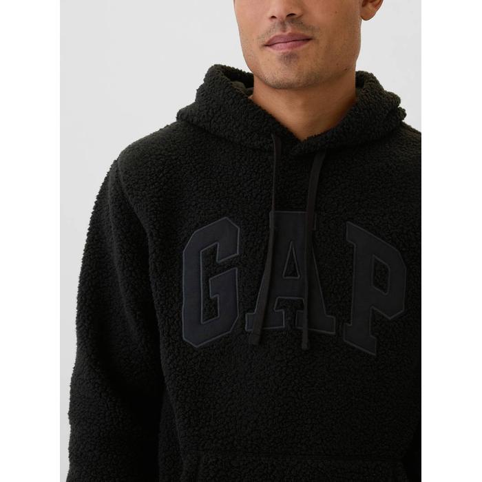 Gap logo Sherpa kapüşonlu üst цвет: Чёрный