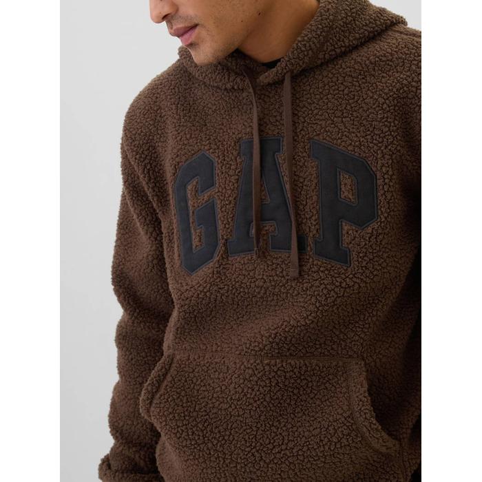 Gap logo Sherpa kapüşonlu üst цвет: Коричневый