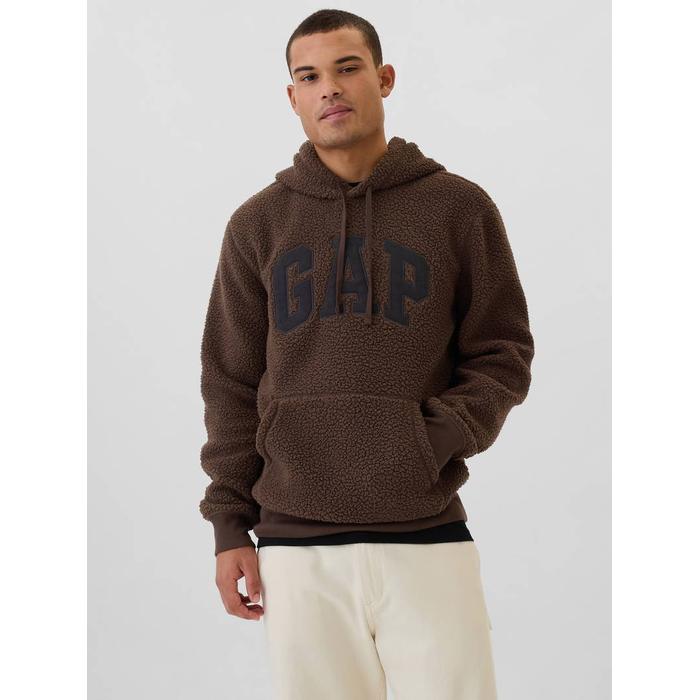 Gap logo Sherpa kapüşonlu üst цвет: Коричневый