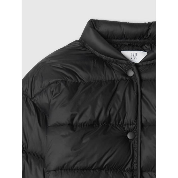 Легкий PrimaLoft® P.U.R.E.™ Пуховая надувная куртка-бомбер цвет: Чёрный