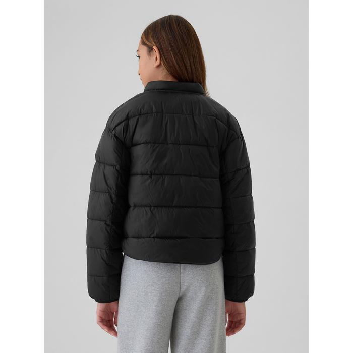 Легкий PrimaLoft® P.U.R.E.™ Пуховая надувная куртка-бомбер цвет: Чёрный