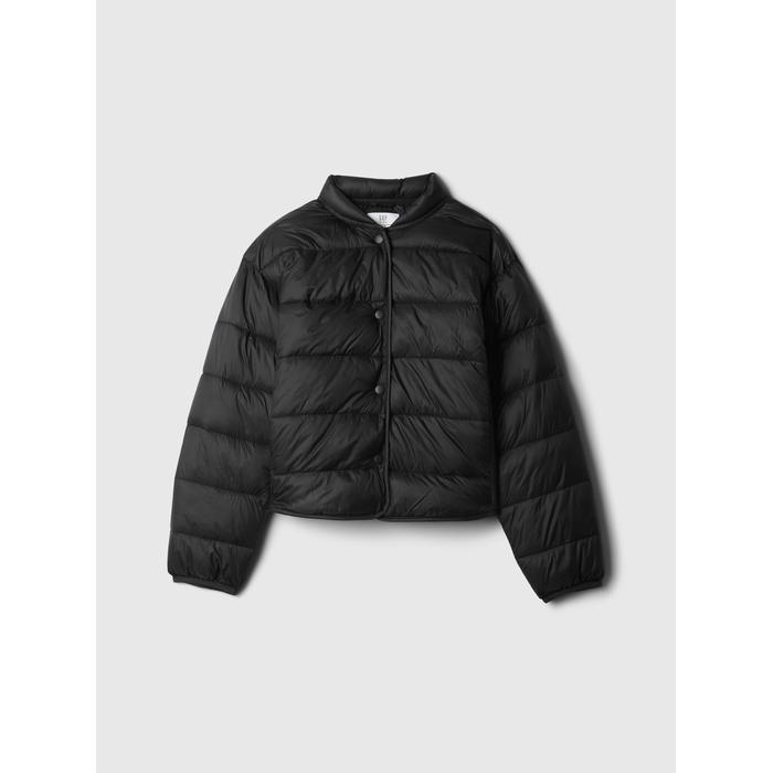 Легкий PrimaLoft® P.U.R.E.™ Пуховая надувная куртка-бомбер цвет: Чёрный