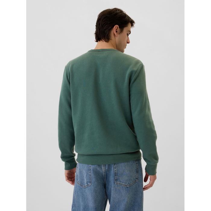 Gap Logo Fleece Sweatshirt цвет: Зелёный