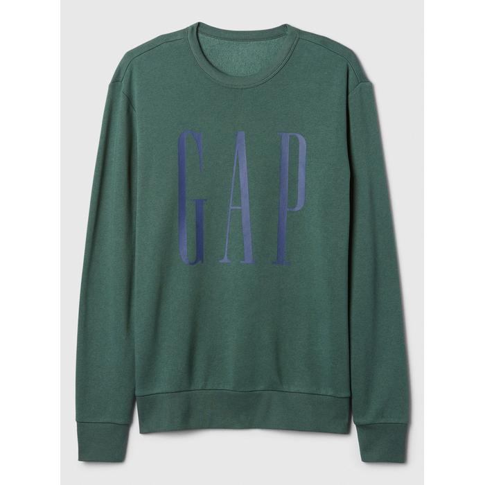 Gap Logo Fleece Sweatshirt цвет: Зелёный