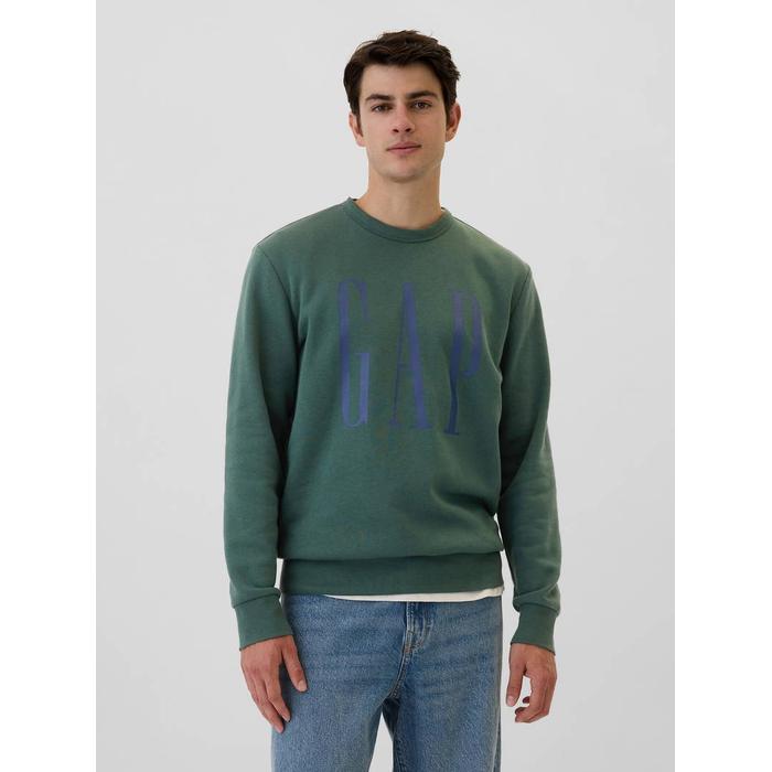 Gap Logo Fleece Sweatshirt цвет: Зелёный