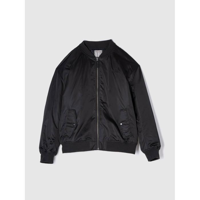 Gap Logo Relaxed Bomber Ceket цвет: Чёрный