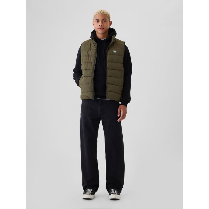 Gap Logo ColdControl Puffer Şişme Yelek цвет: Хаки