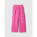 Wide-Leg Kadife Pull-On Kargo Pantolon цвет: Розовый