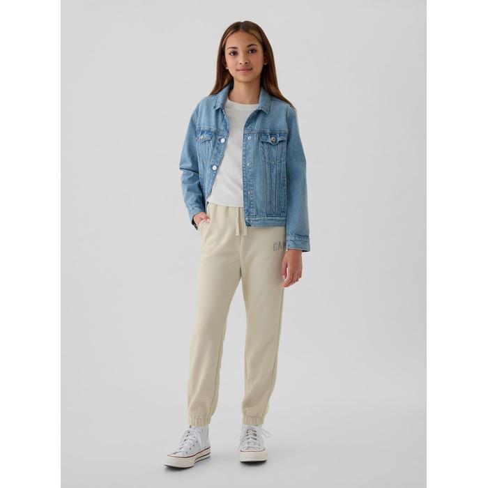 Gap Logo Jogger Slouchy Fleece Eşofman Altı цвет: Белый