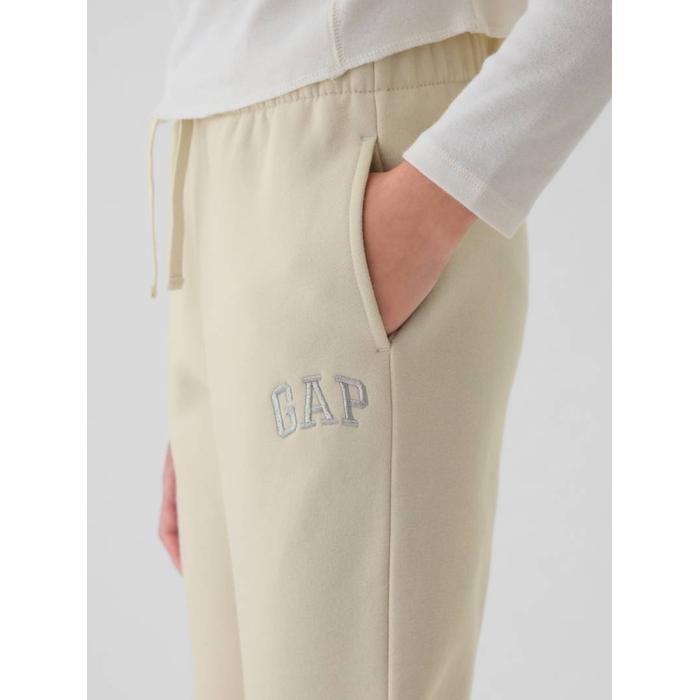 Gap Logo Jogger Slouchy Fleece Eşofman Altı цвет: Белый
