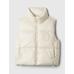 Gap Logo Geri Dönüştürülmüş Crop Puffer Şişme Yelek цвет: Белый