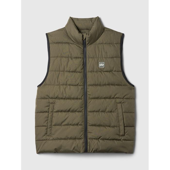 Gap Logo ColdControl Puffer Şişme Yelek цвет: Хаки