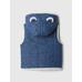 Denim Cozy Sherpa Bear Yelek цвет: Голубой