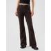 High Rise Kadife '70s Flare Jean Pantolon цвет: Коричневый
