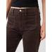 High Rise Kadife '70s Flare Jean Pantolon цвет: Коричневый