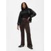 High Rise Kadife '70s Flare Jean Pantolon цвет: Коричневый