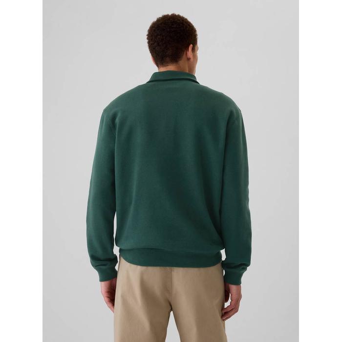 Gap Logo Vintage Soft Fermuarlı Pullover Sweatshirt цвет: Зелёный